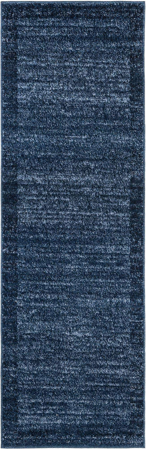 Navy Blue 2' x 6' 1 Del Mar Runner Area Rug 100% Polypropylene Easy Clean Stain Resistant Vivid Modern Carpet Mat for Home Decor Interior Designing for Sale at Rug Engine
