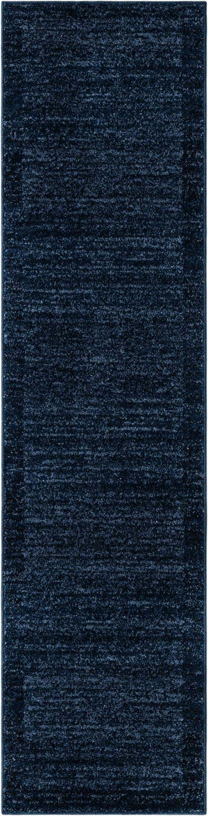 Navy Blue 2' x 8' Del Mar Runner Area Rug 100% Polypropylene Easy Clean Stain Resistant Vivid Modern Carpet Mat for Home Decor Interior Designing for Sale at Rug Engine