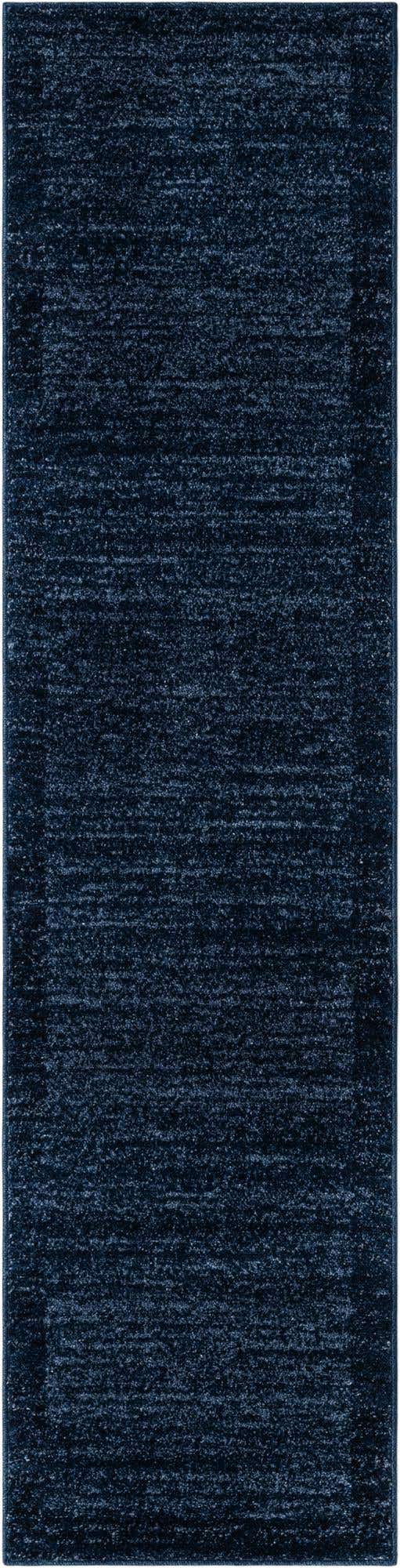 Navy Blue 2' x 8' Del Mar Runner Area Rug 100% Polypropylene Easy Clean Stain Resistant Vivid Modern Carpet Mat for Home Decor Interior Designing for Sale at Rug Engine