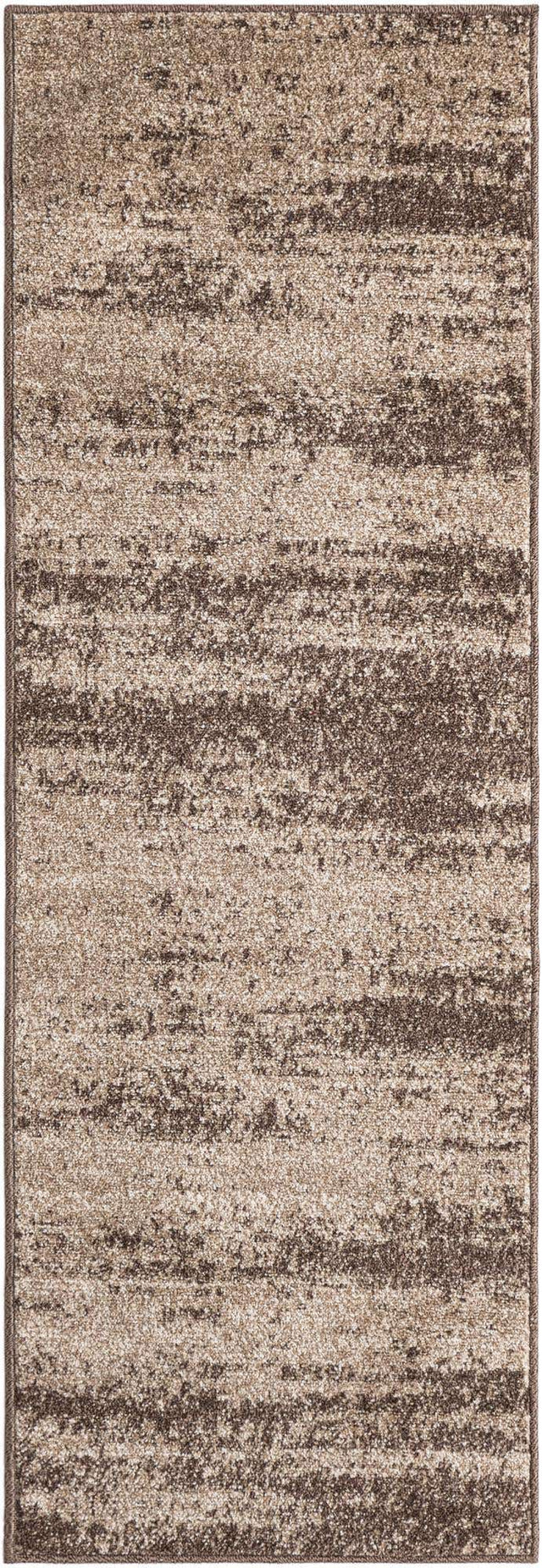 Brown 2' x 6' 1 Del Mar Runner Area Rug 100% Polypropylene Easy Clean Stain Resistant Vivid Modern Carpet Mat for Home Decor Interior Designing for Sale at Rug Engine