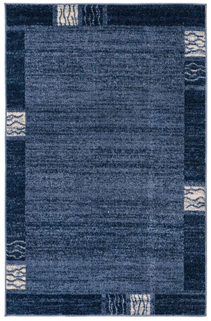 Light Blue 4' 1 x 6' 1 Del Mar Rectangle Area Rug 100% Polypropylene Easy Clean Stain Resistant Vivid Modern Carpet Mat for Home Decor Interior Designing for Sale at Rug Engine