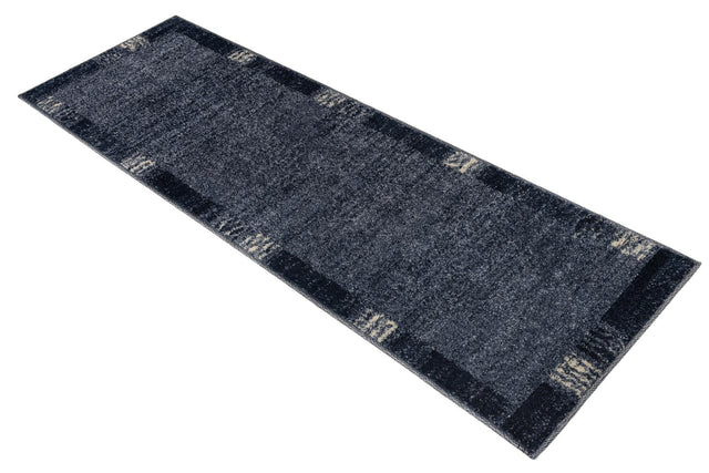 Light Blue 2' x 6' 1 Del Mar Runner Area Rug 100% Polypropylene Easy Clean Stain Resistant Vivid Modern Carpet Mat for Home Decor Interior Designing for Sale at Rug Engine