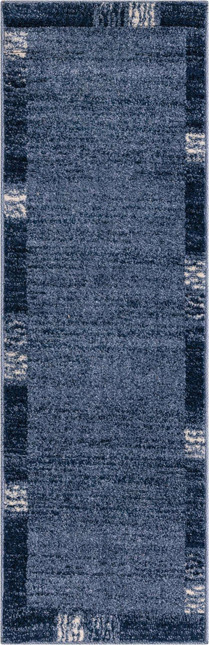 Light Blue 2' x 6' 1 Del Mar Runner Area Rug 100% Polypropylene Easy Clean Stain Resistant Vivid Modern Carpet Mat for Home Decor Interior Designing for Sale at Rug Engine