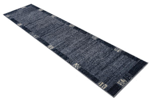 Light Blue 2' x 8' Del Mar Runner Area Rug 100% Polypropylene Easy Clean Stain Resistant Vivid Modern Carpet Mat for Home Decor Interior Designing for Sale at Rug Engine