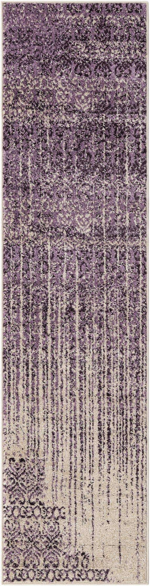 Purple 2' x 8' Del Mar Runner Area Rug 100% Polypropylene Easy Clean Stain Resistant Vivid Modern Carpet Mat for Home Decor Interior Designing for Sale at Rug Engine