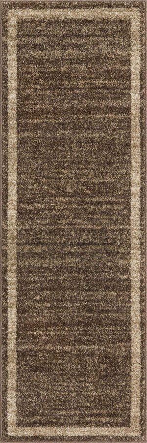 Light Brown 2' x 6' 1 Del Mar Runner Area Rug 100% Polypropylene Easy Clean Stain Resistant Vivid Modern Carpet Mat for Home Decor Interior Designing for Sale at Rug Engine
