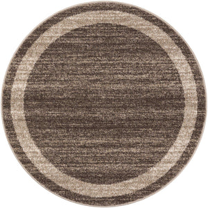 Light Brown 4' 1 x 4' 1 Del Mar Round Area Rug 100% Polypropylene Easy Clean Stain Resistant Vivid Modern Carpet Mat for Home Decor Interior Designing for Sale at Rug Engine