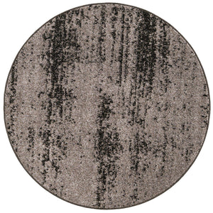 Dark Gray 4' 1 x 4' 1 Del Mar Round Area Rug 100% Polypropylene Easy Clean Stain Resistant Vivid Modern Carpet Mat for Home Decor Interior Designing for Sale at Rug Engine