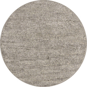 Gray 4' 1 x 4' 1 Del Mar Round Area Rug 100% Polypropylene Easy Clean Stain Resistant Vivid Modern Carpet Mat for Home Decor Interior Designing for Sale at Rug Engine