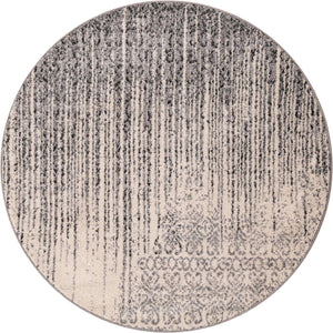 Gray 4' 1 x 4' 1 Del Mar Round Area Rug 100% Polypropylene Easy Clean Stain Resistant Vivid Modern Carpet Mat for Home Decor Interior Designing for Sale at Rug Engine
