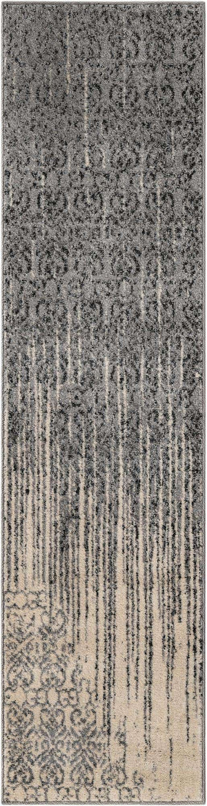 Gray 2' x 8' Del Mar Runner Area Rug 100% Polypropylene Easy Clean Stain Resistant Vivid Modern Carpet Mat for Home Decor Interior Designing for Sale at Rug Engine