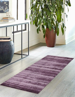 Violet 2' x 6' 1 Del Mar Runner Area Rug 100% Polypropylene Easy Clean Stain Resistant Vivid Modern Carpet Mat for Home Decor Interior Designing for Sale at Rug Engine