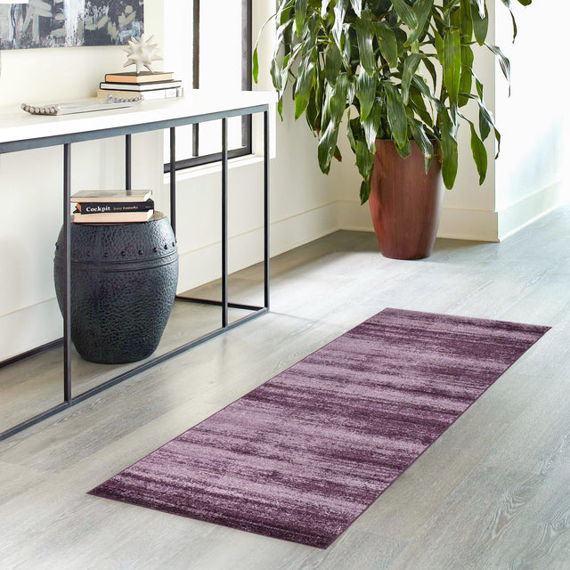 Violet 2' x 6' 1 Del Mar Runner Area Rug 100% Polypropylene Easy Clean Stain Resistant Vivid Modern Carpet Mat for Home Decor Interior Designing for Sale at Rug Engine