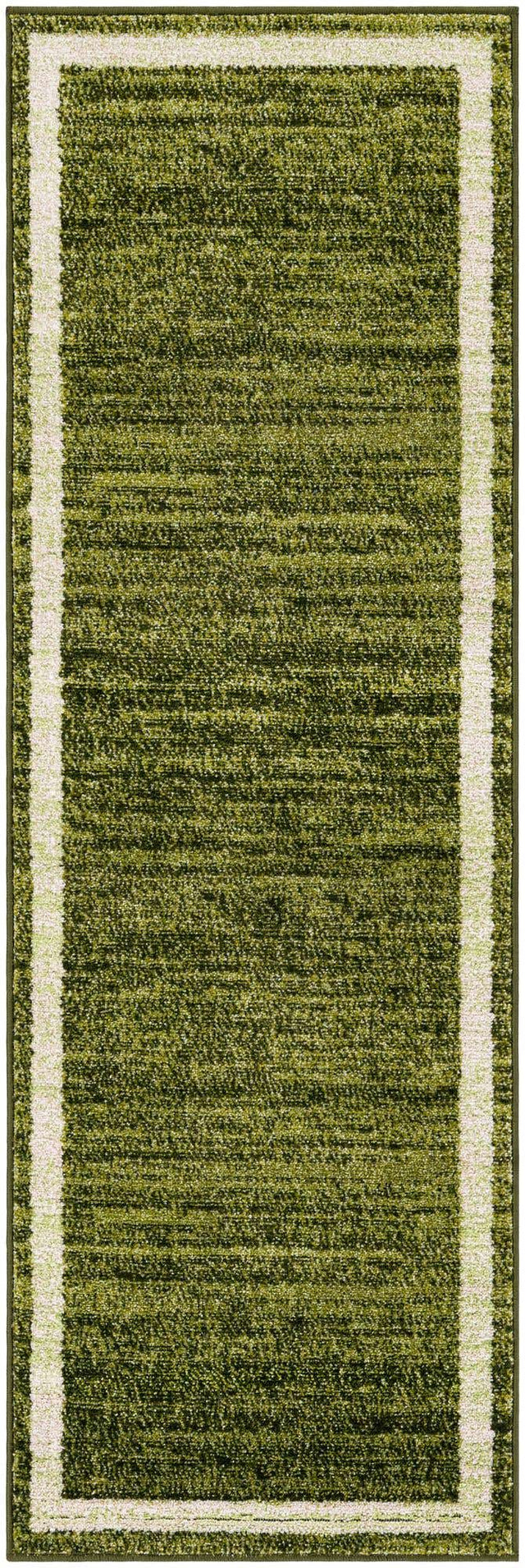 Green 2' x 6' 1 Del Mar Runner Area Rug 100% Polypropylene Easy Clean Stain Resistant Vivid Modern Carpet Mat for Home Decor Interior Designing for Sale at Rug Engine