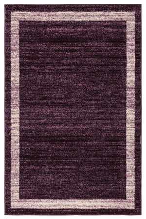 Violet 4' 1 x 6' 1 Del Mar Rectangle Area Rug 100% Polypropylene Easy Clean Stain Resistant Vivid Modern Carpet Mat for Home Decor Interior Designing for Sale at Rug Engine
