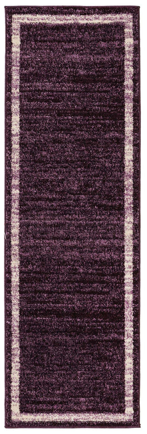 Violet 2' x 6' 1 Del Mar Runner Area Rug 100% Polypropylene Easy Clean Stain Resistant Vivid Modern Carpet Mat for Home Decor Interior Designing for Sale at Rug Engine
