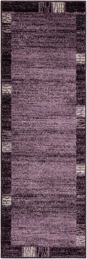 Violet 2' x 6' 1 Del Mar Runner Area Rug 100% Polypropylene Easy Clean Stain Resistant Vivid Modern Carpet Mat for Home Decor Interior Designing for Sale at Rug Engine