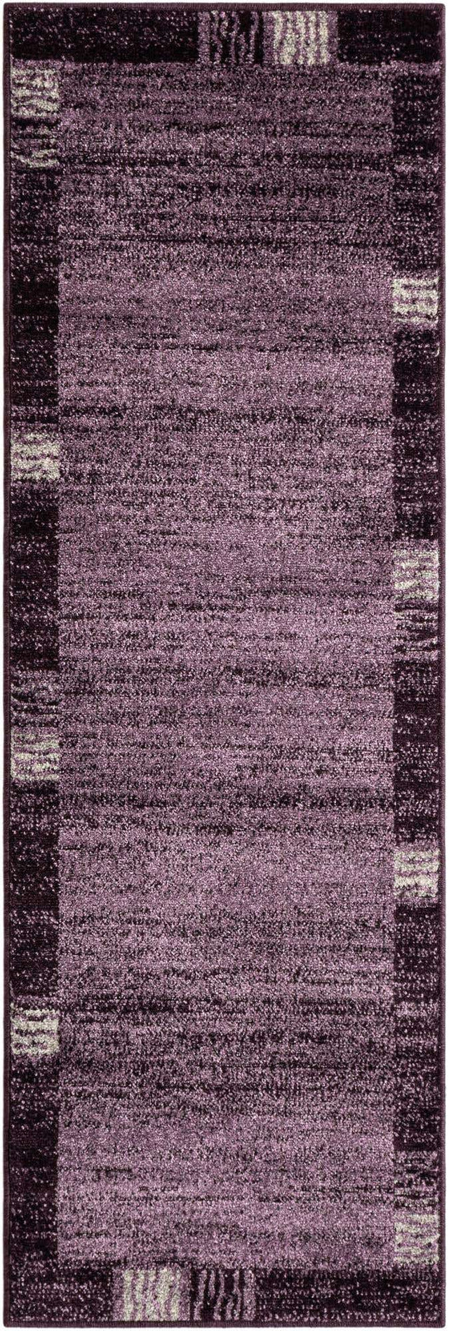 Violet 2' x 6' 1 Del Mar Runner Area Rug 100% Polypropylene Easy Clean Stain Resistant Vivid Modern Carpet Mat for Home Decor Interior Designing for Sale at Rug Engine