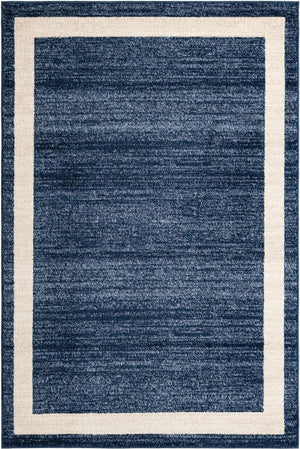 Navy Blue 4' 1 x 6' 1 Del Mar Rectangle Area Rug 100% Polypropylene Easy Clean Stain Resistant Vivid Modern Carpet Mat for Home Decor Interior Designing for Sale at Rug Engine