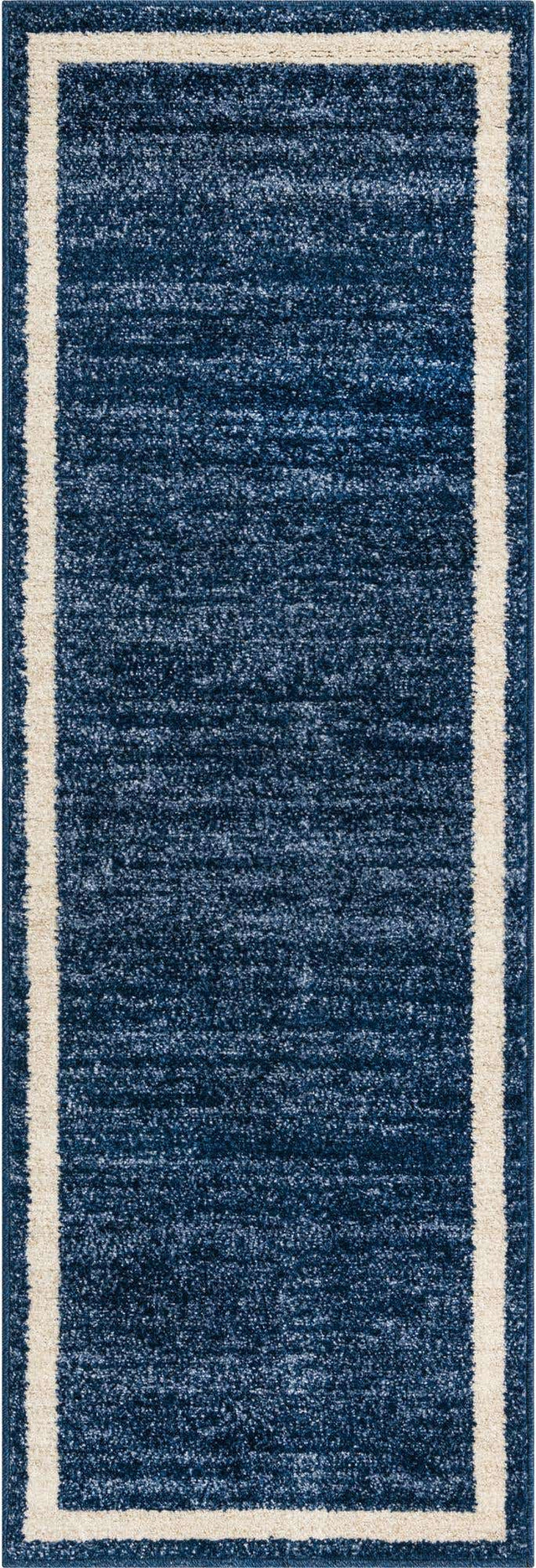 Navy Blue 2' x 6' 1 Del Mar Runner Area Rug 100% Polypropylene Easy Clean Stain Resistant Vivid Modern Carpet Mat for Home Decor Interior Designing for Sale at Rug Engine