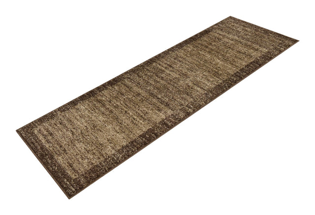 Light Brown 2' x 6' 1 Del Mar Runner Area Rug 100% Polypropylene Easy Clean Stain Resistant Vivid Modern Carpet Mat for Home Decor Interior Designing for Sale at Rug Engine