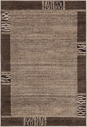Dark Beige 4' 1 x 6' 1 Del Mar Rectangle Area Rug 100% Polypropylene Easy Clean Stain Resistant Vivid Modern Carpet Mat for Home Decor Interior Designing for Sale at Rug Engine