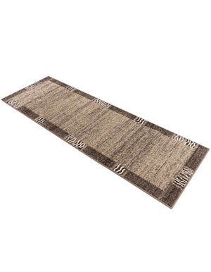 Dark Beige 2' x 6' 1 Del Mar Runner Area Rug 100% Polypropylene Easy Clean Stain Resistant Vivid Modern Carpet Mat for Home Decor Interior Designing for Sale at Rug Engine
