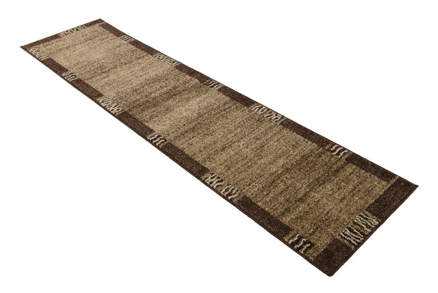 Dark Beige 2' x 8' Del Mar Runner Area Rug 100% Polypropylene Easy Clean Stain Resistant Vivid Modern Carpet Mat for Home Decor Interior Designing for Sale at Rug Engine