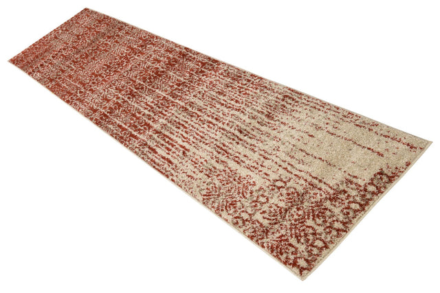 Red 2' x 8' Del Mar Runner Area Rug 100% Polypropylene Easy Clean Stain Resistant Vivid Modern Carpet Mat for Home Decor Interior Designing for Sale at Rug Engine
