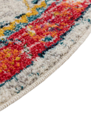 Ivory 5' 3 x 8' Penrose Oval Area Rug