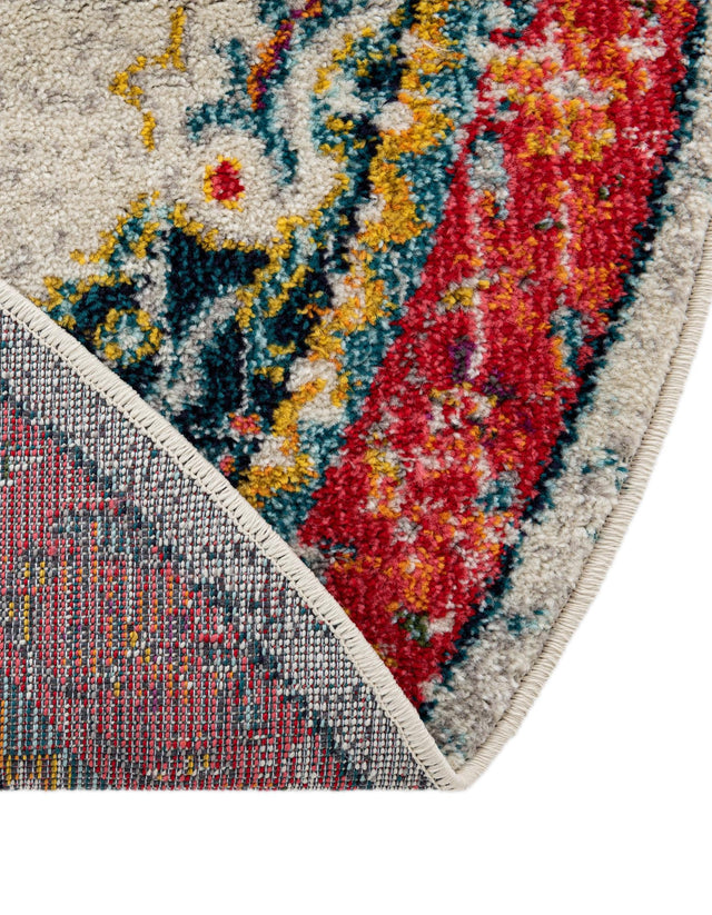 Ivory 5' 3 x 8' Penrose Oval Area Rug