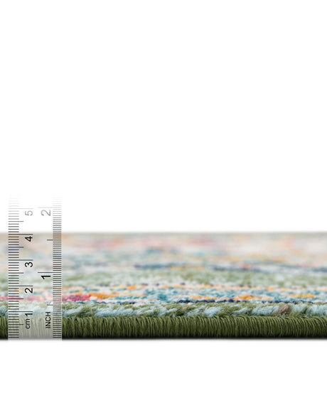 Green 5' 3 x 8' Penrose Oval Area Rug