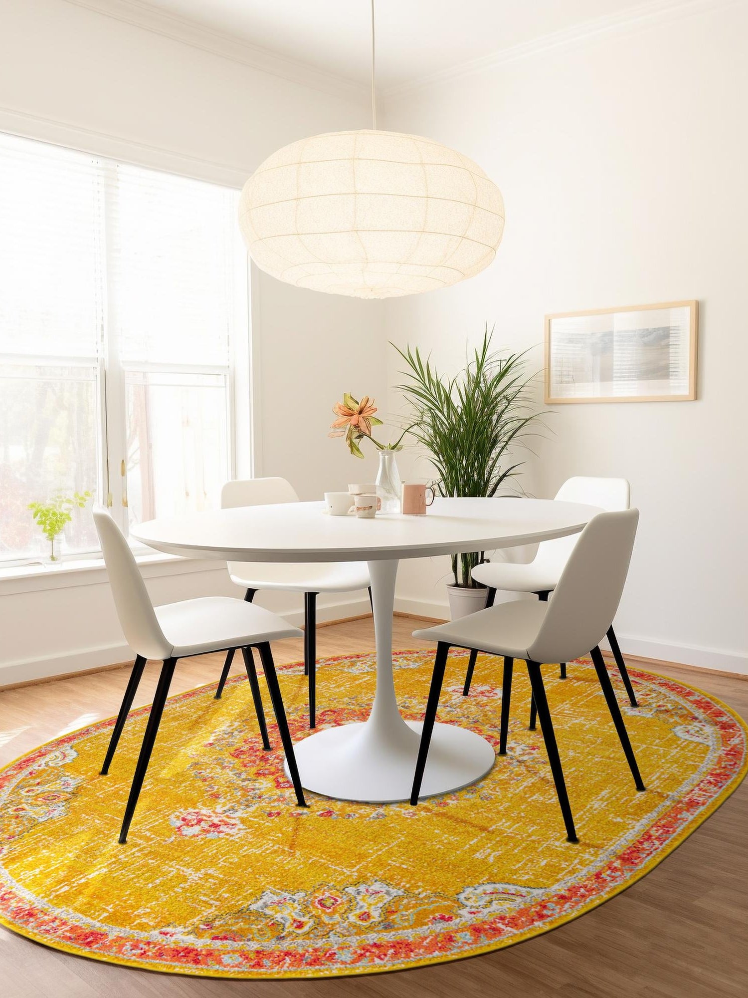 Gold 3' 1 x 5' 3 Penrose Oval Area Rug