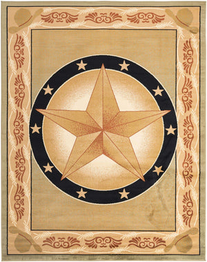 Green 7' 10 x 10' Pioneer Rectangle Area Rug