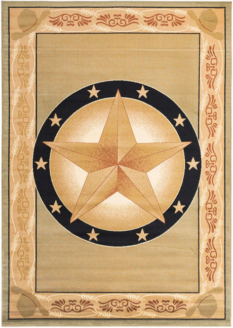 Green 7' 1 x 10' Pioneer Rectangle Area Rug