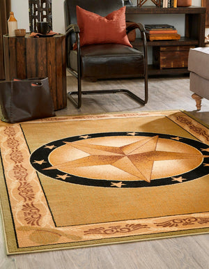 Green 7' 1 x 10' Pioneer Rectangle Area Rug