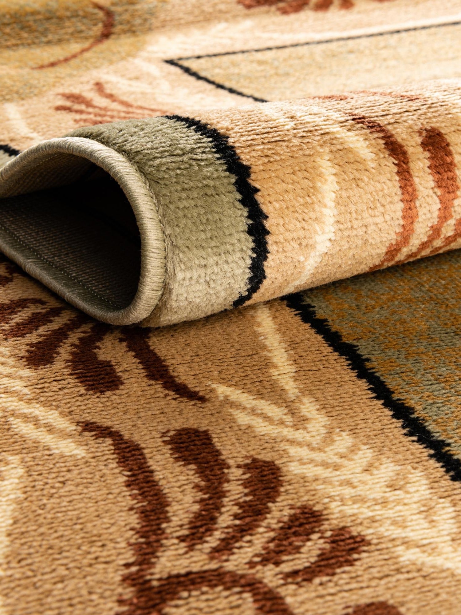 Green 6' 1 x 9' Pioneer Rectangle Area Rug