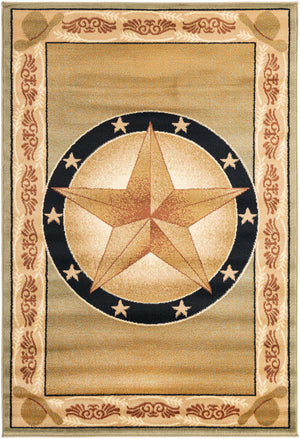 Green 4' 1 x 6' 1 Pioneer Rectangle Area Rug