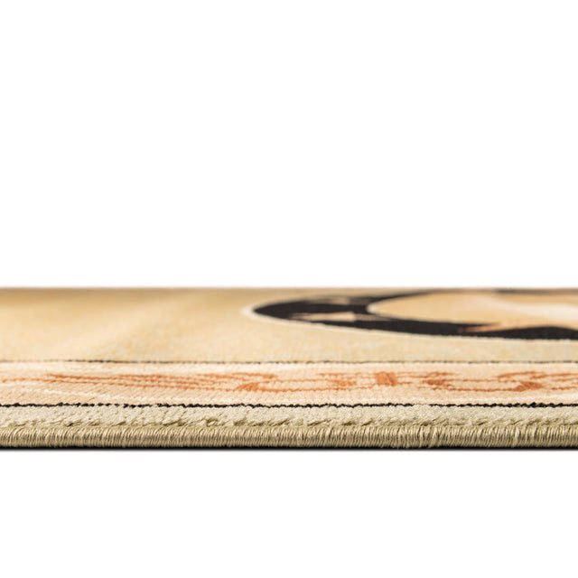 Green 5' 3 x 5' 3 Pioneer Square Area Rug