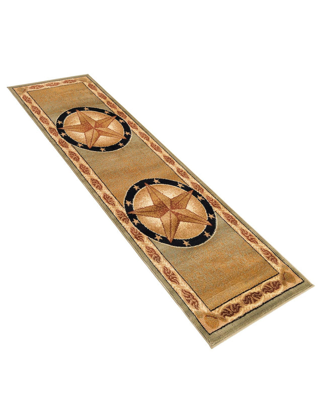 Green 2' x 6' 1 Pioneer Runner Area Rug