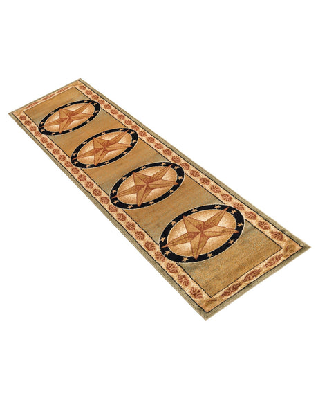 Green 2' x 10' Pioneer Runner Area Rug Classic Southwestern Motif Durable Stain Resistant Easy Clean Carpet for Traditional Interior Decor for Sale at Rug Engine