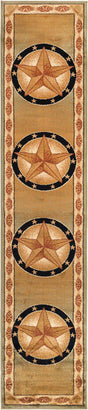Green 2' x 10' Pioneer Runner Area Rug
