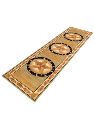 Green 2' 7 x 12' Pioneer Runner Area Rug