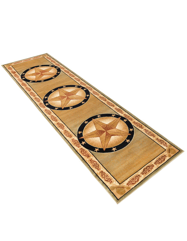 Green 2' 7 x 12' Pioneer Runner Area Rug