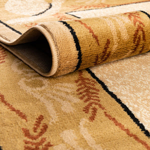 Ivory Brown 5' 3 x 8' Pioneer Rectangle Area Rug