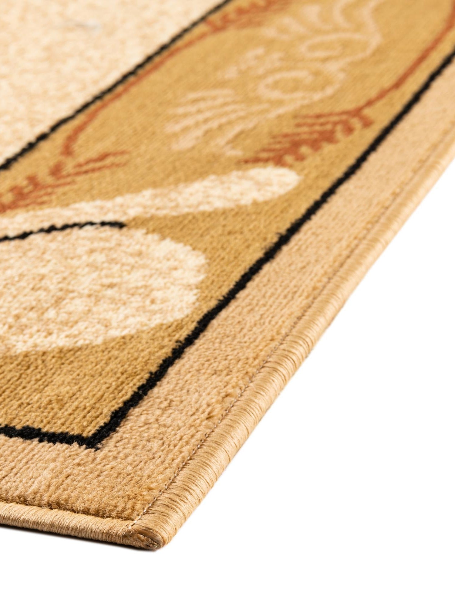 Ivory Brown 5' 3 x 8' Pioneer Rectangle Area Rug