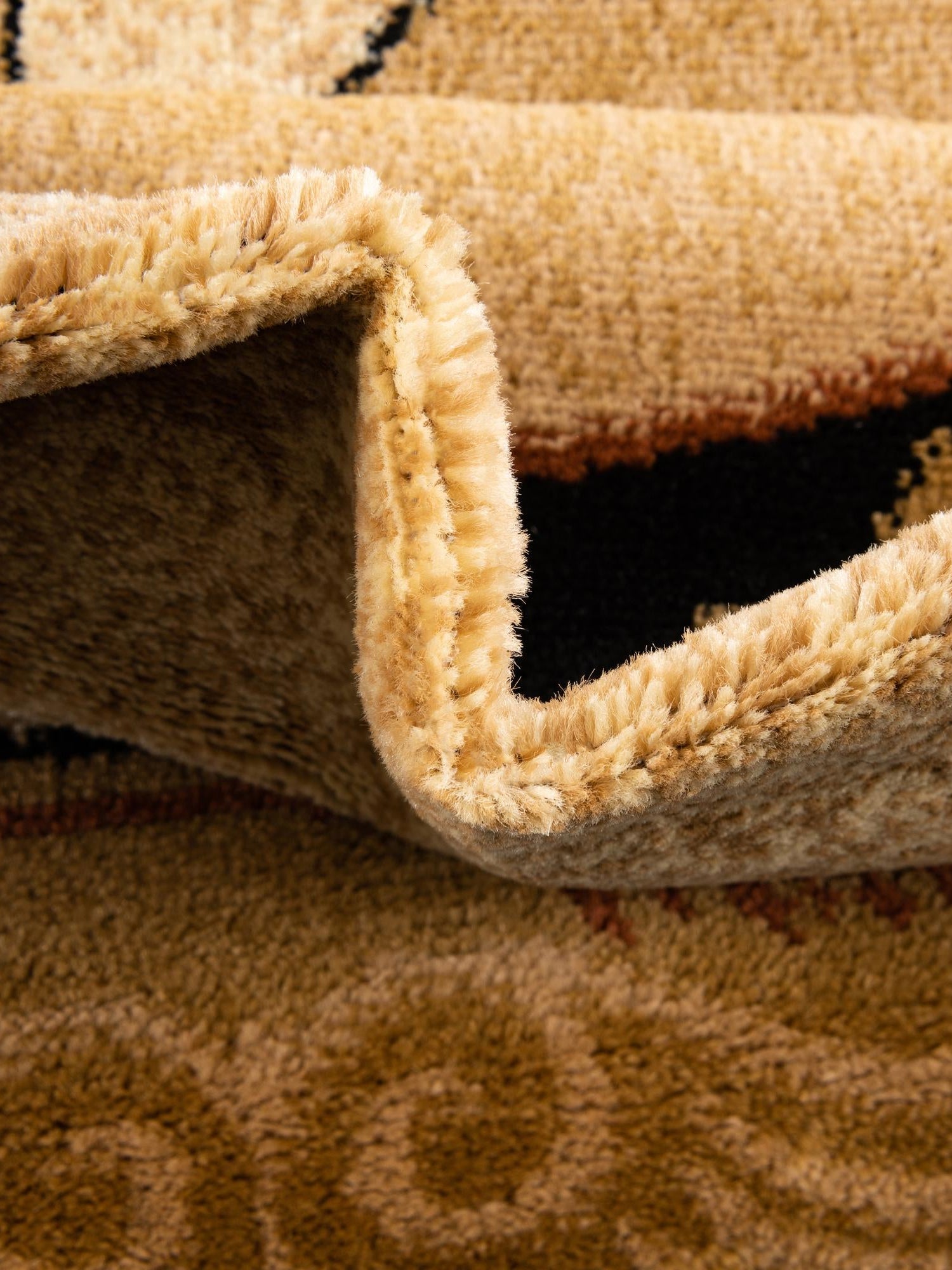 Ivory Brown 6' 1 x 9' Pioneer Rectangle Area Rug