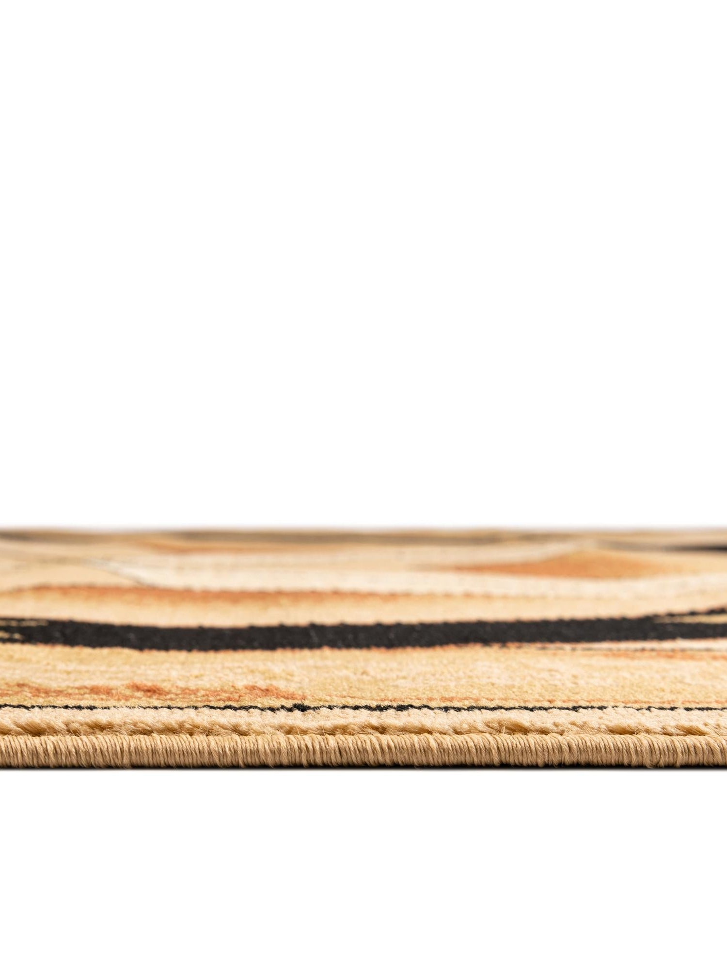 Ivory Brown 5' 3 x 5' 3 Pioneer Square Area Rug