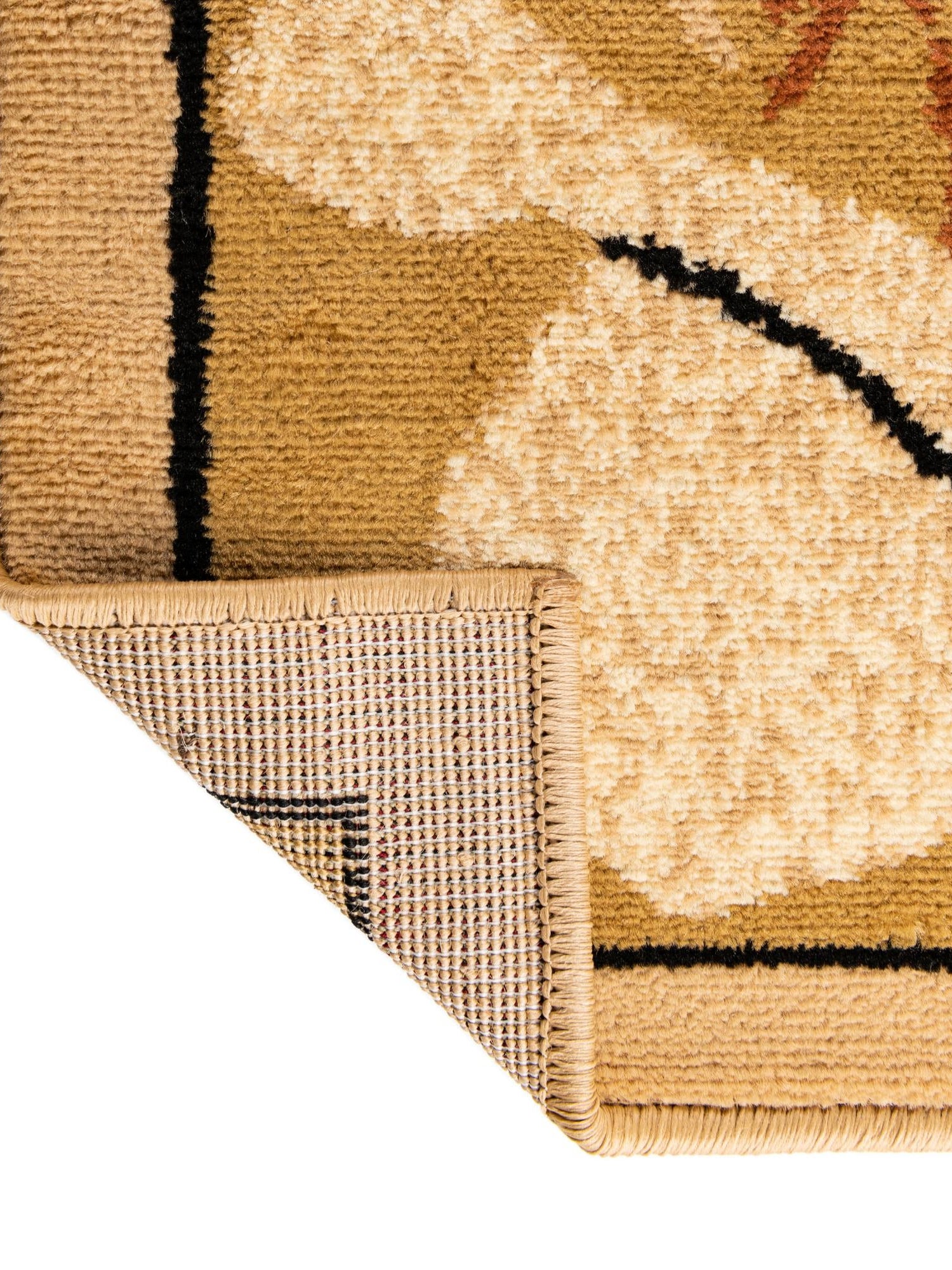 Ivory Brown 5' 3 x 5' 3 Pioneer Square Area Rug