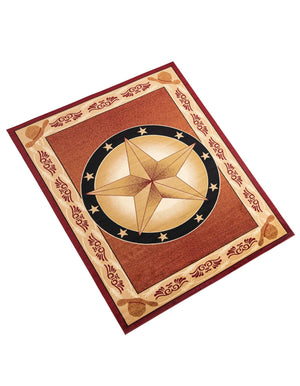 Red 9' x 12' Pioneer Rectangle Area Rug